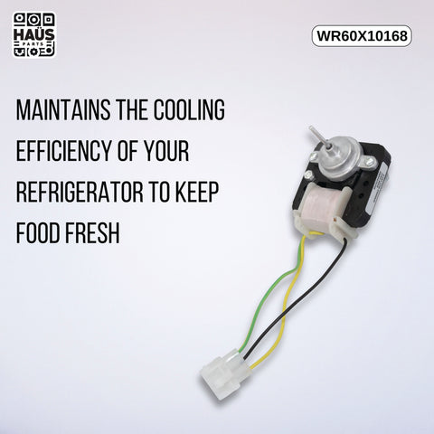 WR60X10168 Condenser Fan Motor, Replaces