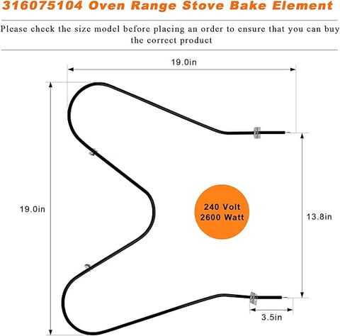 316075104 Oven Bake Heating Element