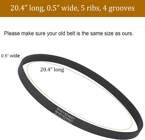 WH01X24697 Washer Drive Belt