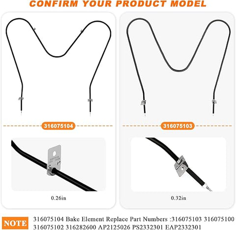 WB44X5082 Oven Bake Element
