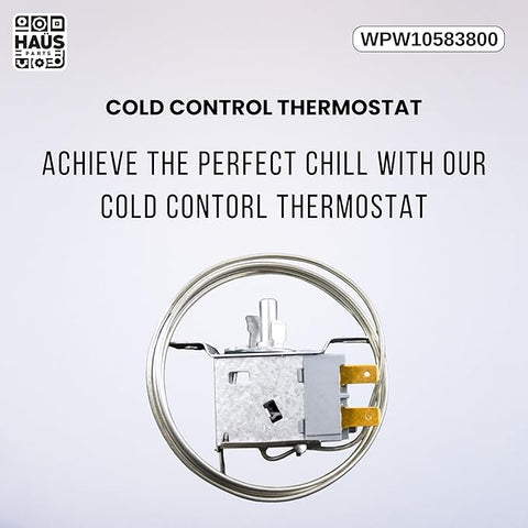 WPW10583800 Refrigerator Temperature Control Thermostat