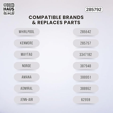 ‎285792 W10820043 Washer Basket Drive Kit