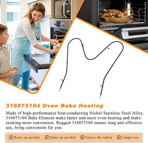 WB44X5082 Oven Bake Element
